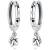 Orstarry Orecchini Pendenti Originali in Argento Sterling 925 con Stampa di Zampa di Animale e Nappa, Gioielli per Feste e Anniversari