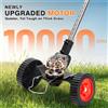HGTUGO Tagliaerba Elettrico Senza Fili 1500W, Decespugliatore a Palo Regolabile, Utensile Elettrico per Taglio Erba per Giardino, Cortile e Prato