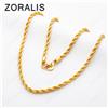 NONE Collana a catena in oro 18 carati da 2/3/4 mm, 16-24 pollici, per uomo e donna, stile punk, regalo per matrimoni e feste, gioielli in argento sterling 925.