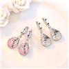 NONE Eleganti Orecchini a Goccia Traforati in Argento Sterling 925/Rosa, Gioielli da Donna alla Moda per Matrimoni e Feste