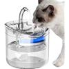 Generic Fontana 'acqua potabile per gatti, per abbeveratoio per cani, dispenser automatico intelligente da 2 l, trasparente, per gattino, cucciolo, idratazione domestica