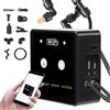 ZASCHMOY di Nebulizzazione Temporizzata per Terrari della Foresta Pluviale Umidificatore per Rettili Kit Spray WiFi Intelligente con Ugello Ruotabile a 360° Timer di Controllo APP (5m 2 ugelli)