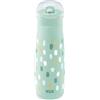 NUK Mini-Me Flip Tazza per bambini con cannuccia | 12+ mesi | 450 ml | Borraccia per bambini | Beccuccio temperato antigoccia | Infrangibile | Mint Dots