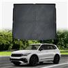 ECOZEN Vasca Baule per VW Tiguan 3 2024-2026 3D Specifica In TPE Proteggi (superiore) del Bagagliaio Tiguan III Tappetino bagagliaio con bordino rialzato resistente impermeabile per tutte le stagioni