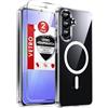 LeYi Cover Magnetica per Samsung Galaxy A36 5G Trasparente Custodia con 2 Vetro Temperato [Compatibile con MagSafe]Protezione Fotocamera TPU Bumper Originale Antiurto Protettiva Case per Telefono A 36