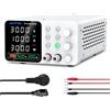 WANPTEK POWER WANPTEK Alimentatore da Laboratorio 30V 10A Regolabile, Alimentatore da Banco con 3 Memorie, Protezione OCP, Ricarica Rapida USB, Display LED a 4 Cifre e Funzione di Blocco-per Riparazione e Test