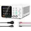 WANPTEK POWER Alimentatore da Laboratorio 60V 5A Regolabile, Alimentatore Banco con 3 Memorie, Protezione OCP, Ricarica Rapida USB, Display LED a 4 Cifre e Funzione di Blocco-per Riparazione e Test
