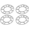 Glakyur 4 Pezzi Distanziali Ruota nel Alluminio Spessori Piastra Auto Distanziali Ruota 5Mm Perno per 4X100 4X114.3 5X100 5X108 5X114.3 5X120