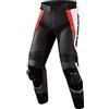 SHIMA STR 2.0 Motorcycle Pants - Pelle, Pantaloni Sportivi con Protezioni per Fianchi e Ginocchia, cursori per Le Ginocchia, Pelle Perforata, per Tuta 2 Pezzi (Rosso Fluo, 56)