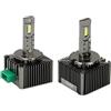 PILOT 58550 12-24V Lampade a LED per conversione fari Xenon per Auto e Camion - (D1S-D1R) - 35W - 2 pz - Scatola
