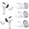 Amzpas 3 paia di tappi per le orecchie Pro 1/Pro 2, con foro per ridurre il rumore, impermeabili in silicone Airpods Pro, con scatola di immagazzinaggio (S/M/L)
