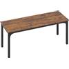 HOMCOM Scrivania per PC stile rustico con ampio piano, Marrone | Aosom Italy