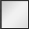 HOMCOM Specchio da parete quadrato con ganci, 50x50 cm, Nero | Aosom Italy