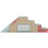 AIYAPLAY Set 2 blocchi in schiuma per arrampicata e gattonamento con rivestimento rimovibile, Blu | Aosom Italy