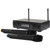 PROEL EIKON WM101DMV2 Doppio Radiomicrofono UHF Doppio Palmare a due canali con