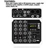 Mixer audio 4 alimentazione 48V per cantanti e per for piccolo per spettacoli
