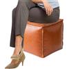 Generic Poggiapiedi portaoggetti riempibile - Morbido pouf per soggiorno, sedia cassettiera giocattolo con contenitore nascosto, panca versatile per camera da, dormitorio, appartamento, posto di lavoro