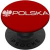 POLSKA EAGLE APPAREL Simbolo dell'aquila Polska, stemma polacco con bandiera della Polonia PopSockets PopGrip Adesivo