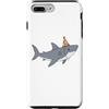 Funny Shark Ocean Predator Marine Sea Mo Custodia per iPhone 7 Plus/8 Plus Squalo sovrastimolato divertente amante degli squali umorismo