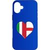 Ptera: I Love England I Love Italy A Coo Custodia per iPhone 16 Plus Bandiera Italia Inghilterra Rugby Tifosi Inglesi Italiani