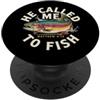 He Called Me To Fish Christian Angler Fa Mi ha chiamato a pescare Matteo 4:19 Christian Fisherman PopSockets PopGrip Adesivo