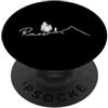 run minimalist line art mountain trail t Run Mountain Line Art PopSockets PopGrip Adesivo