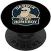 Biology Nerd Evolution Educator Naturali Charles Darwin Gift Natural Selection Science Citazione PopSockets PopGrip Adesivo