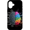 Illustrazione del cervello - Logica e cr Cervello equilibrato: la logica incontra l'arte Custodia per iPhone 16