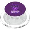 Overdose Awareness Month Purple Ribbon Supporto nastro viola per il mese della sensibilizzazione sull'overdose PopSockets PopGrip per MagSafe