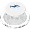 Funny Shark Ocean Predator Marine Sea Mo Mi piacciono gli squali e forse come 3 persone Divertente amante degli squali PopSockets PopGrip per MagSafe