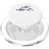 Funny Shark Ocean Predator Marine Sea Mo Hammerhead Sharks Ocean Life Predator Amante degli squali PopSockets PopGrip per MagSafe