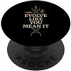 Biology Nerd Evolution Educator Naturali Charles Darwin Gift Natural Selection Science Citazione PopSockets PopGrip Adesivo
