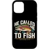 He Called Me To Fish Christian Fishing F Custodia per iPhone 12/12 Pro Mi ha chiamato a pescare Matteo 4:19 Fede di pesca