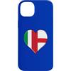 Ptera: I Love England I Love Italy A Coo Custodia per iPhone 14 Plus Bandiera Italia Inghilterra Rugby Tifosi Inglesi Italiani