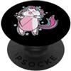 Unicorn sport horse girl daughter fantas Unicorno facendo tiro con l'arco PopSockets PopGrip Adesivo