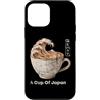 Kanagawa Coffee Co Custodia per iPhone 12 mini Souvenir giapponese Great Wave Off Kanagawa tazza da caffè latte