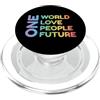 Global Unity Designs Un mondo, un solo amore, un popolo, un futuro PopSockets PopGrip per MagSafe