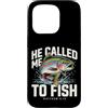He Called Me To Fish Christian Fisherman Custodia per iPhone 15 Pro Mi ha chiamato a pescare Matteo 4:19 Christian Fishing