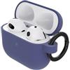 OtterBox Custodia Soft Touch per AirPods (3a gen), Viola scuro | Custodia soffice al tatto, anti urti, graffi e cadute, ultra sottile con moschettone