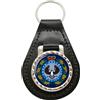 Family-crests South Australia Police Portachiavi In Vera Pelle Color Nero E Argento