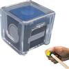 Generic Autentica scatola per gessetti, contenitore per stecche da biliardo in acrilico, custodia trasparente da 3,2 cm, supporto compatto, contenitore per gessetti dal design moderno, accessorio da tavolo