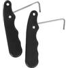 Vilgftyiet Stringhe stringicalze per pattini da hockey e pattini a rotelle, 9,5 cm, in PP e acciaio inox, colore rosso e nero, confezione da 2