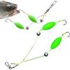 Générique Ami doppi per pesca, ami spaccati, design resistente agli urti con dimensioni multiple per acqua e salata, avventure di pesca versatili