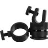 COSMEVIVI Supporto per Torcia da Casco in Plastica Nero Angolo Regolabile, Clip Versatile per Casco da Costruzione per Lavoro All'aperto