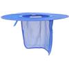 JEWEDECO Cappello da Sole Traspirante Tessuto a Rete Elastica Blu Protezione Collo e Ampio Bordo per Festa Estiva e Lavoro in Cantiere
