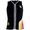 Timcryxient Muta da donna 3 mm con zip frontale senza maniche giacca in neoprene gilet top M nero