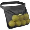 Generic Marsupio per palline da tennis, regolabile, per uomini e donne, tasche in rete e con cerniera, può contenere 6-8 palline da tennis