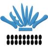 Generic Imbottitura Buona Traspirabilità e Comfort Migliorato per Casco Bici in Spugna Blu Chiusura a Strappo Adatta per Casco Bici e Veicoli Elettrici