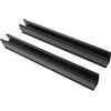 HEANUJJ 2 Clip Parabrezza per Carrello da Golf in Plastica Nero, Facili da Installare Senza Attrezzi, Accessori per Parabrezza Carrello da Golf