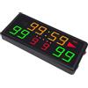 Fafeicy Tabellone Segnapunti Elettronico Portatile da Basket con Batteria da 2000 mAh e Telecomando, Segnapunti a LED per Sport Indoor di Pallavolo